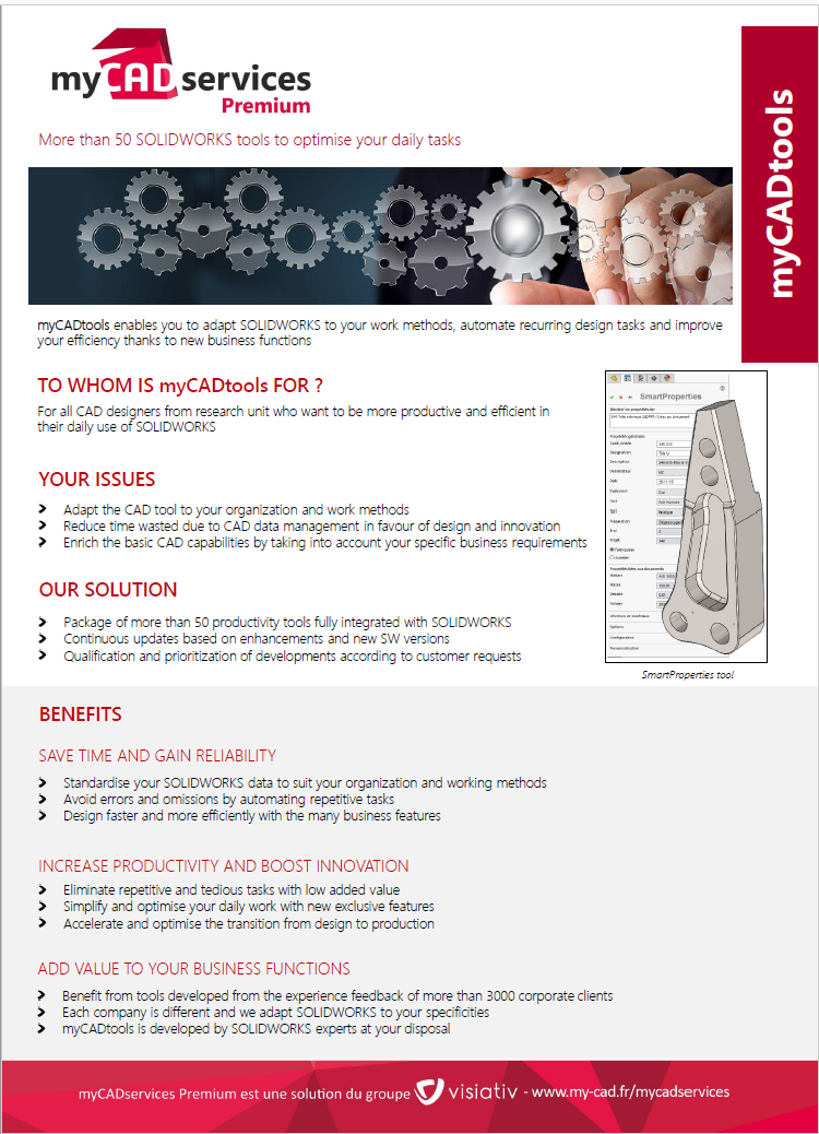 myCADtools product sheet